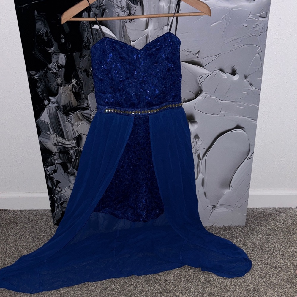 Elegant Blue Evening Dress